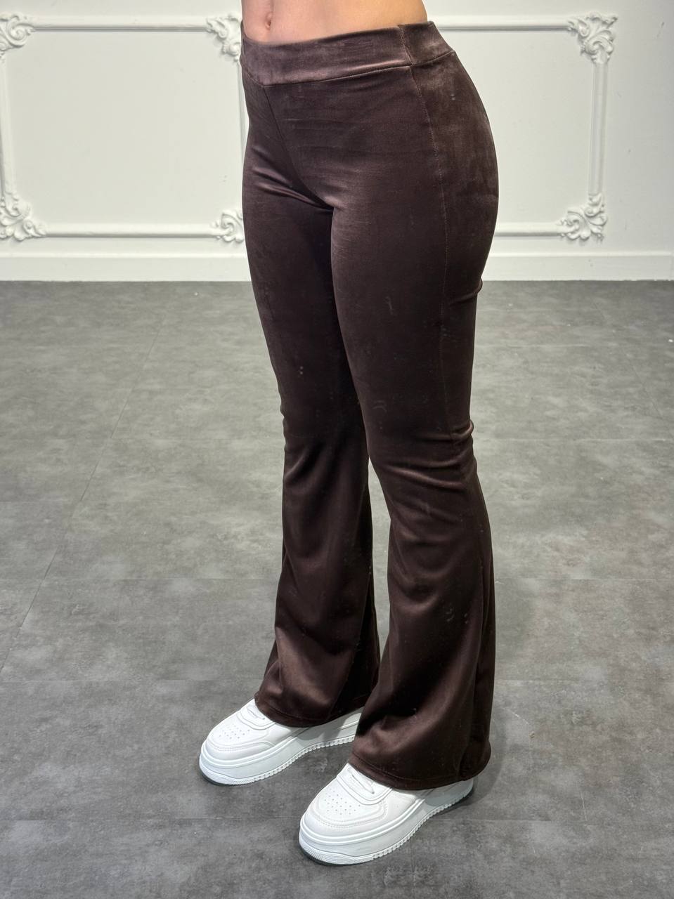 pantalone classic in velluto - Dverso Fashion