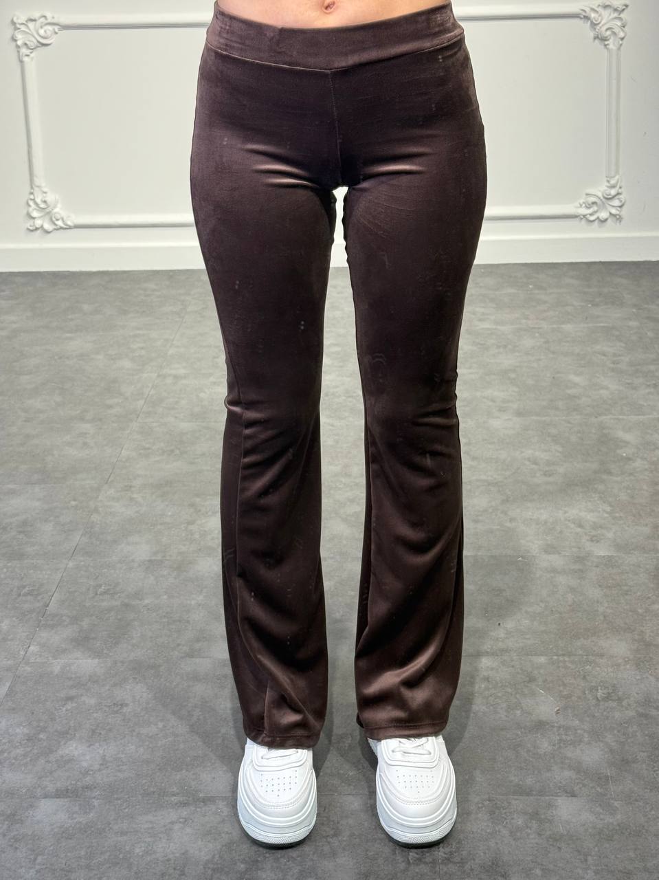 pantalone classic in velluto - Dverso Fashion