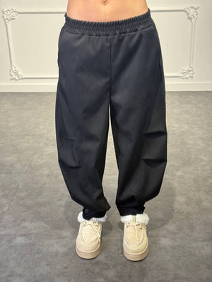 pantalone con fondo con bottone - Dverso Fashion