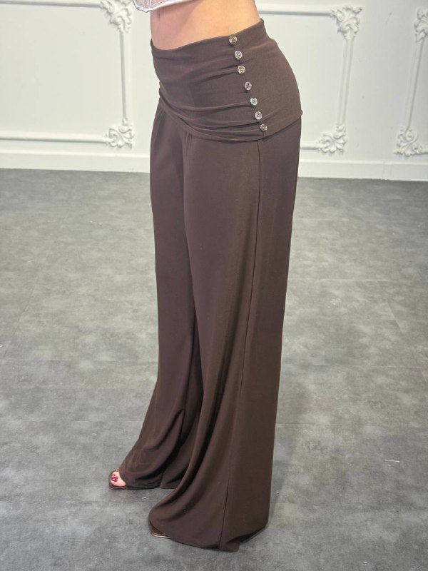 pantalone con risvolto - Dverso Fashion