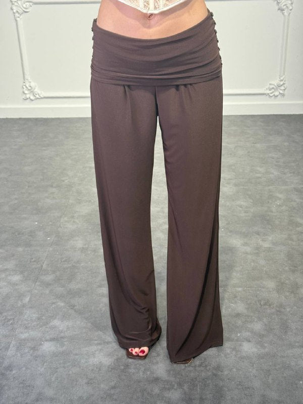 pantalone con risvolto - Dverso Fashion