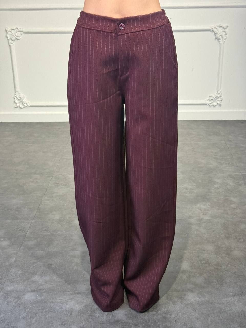 pantalone gessato elegante - Dverso Fashion