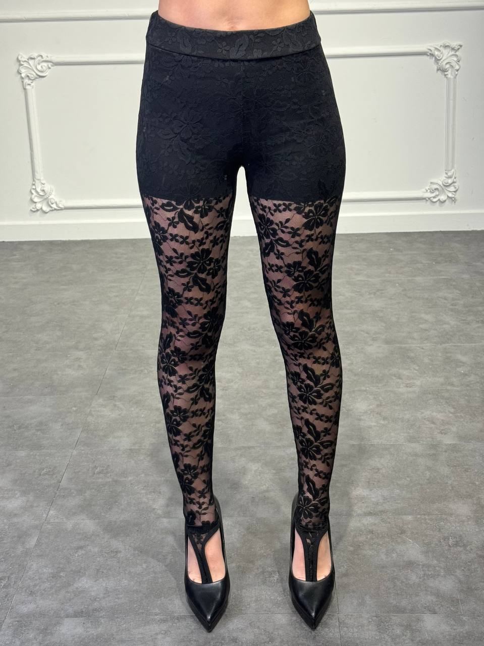 PANTALONE IN PIZZO CON CULOTTE - Dverso Fashion