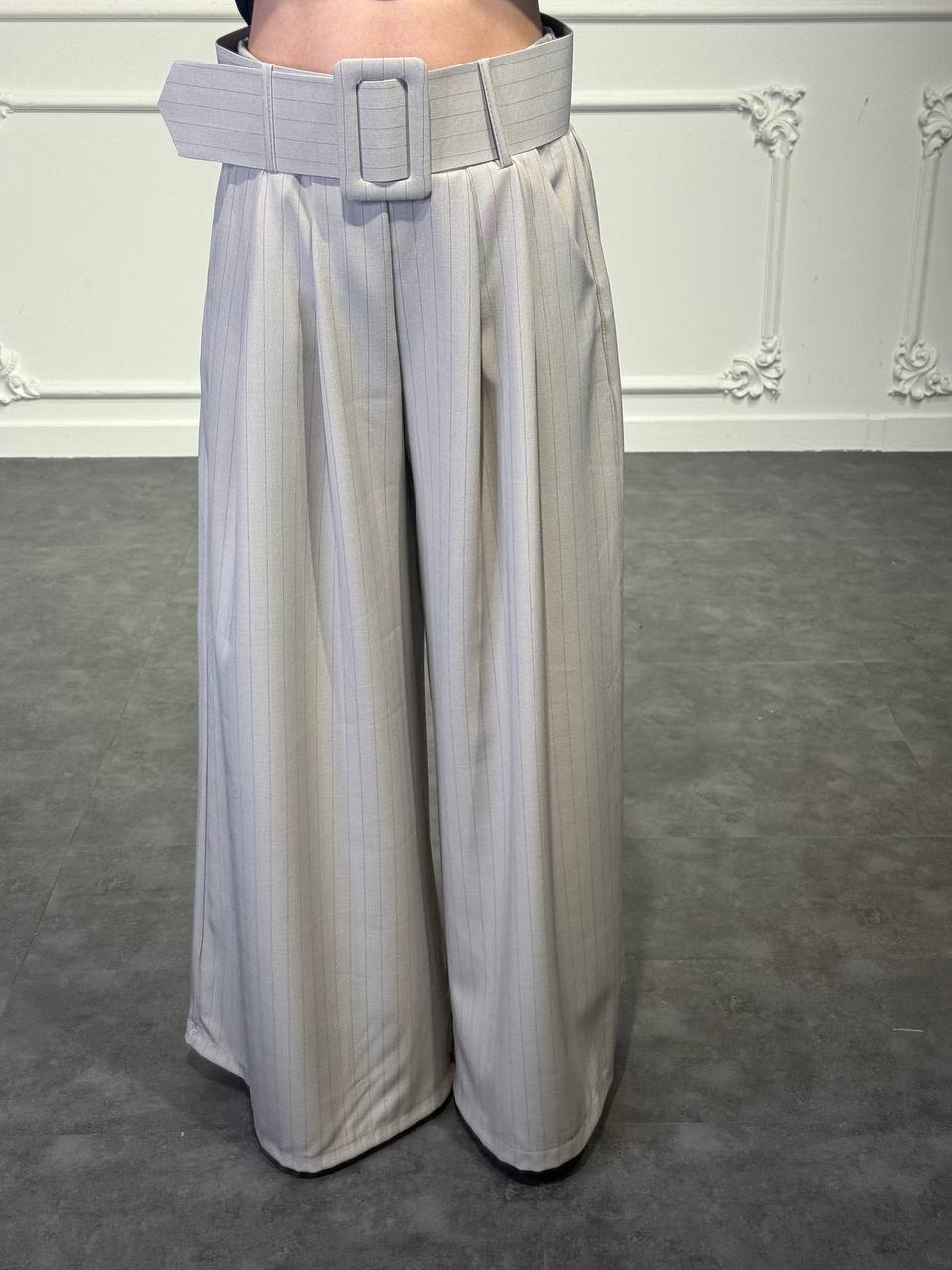 pantalone lux gessato - Dverso Fashion