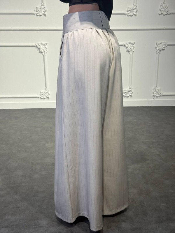 pantalone lux gessato - Dverso Fashion