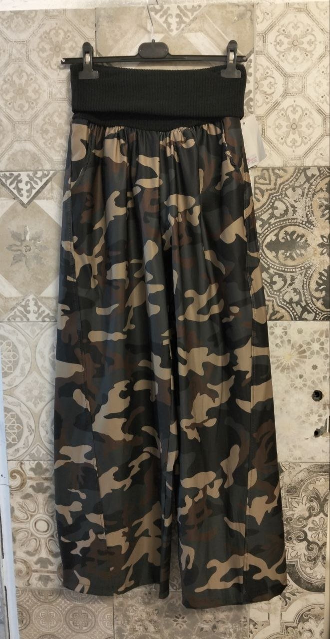 pantalone mimetic con fascione - Dverso Fashion