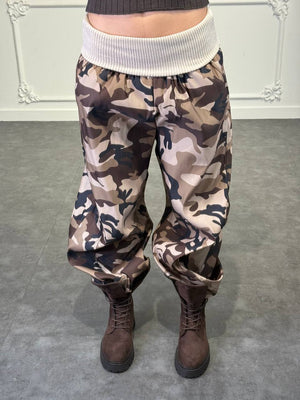 pantalone mimetic con fascione - Dverso Fashion