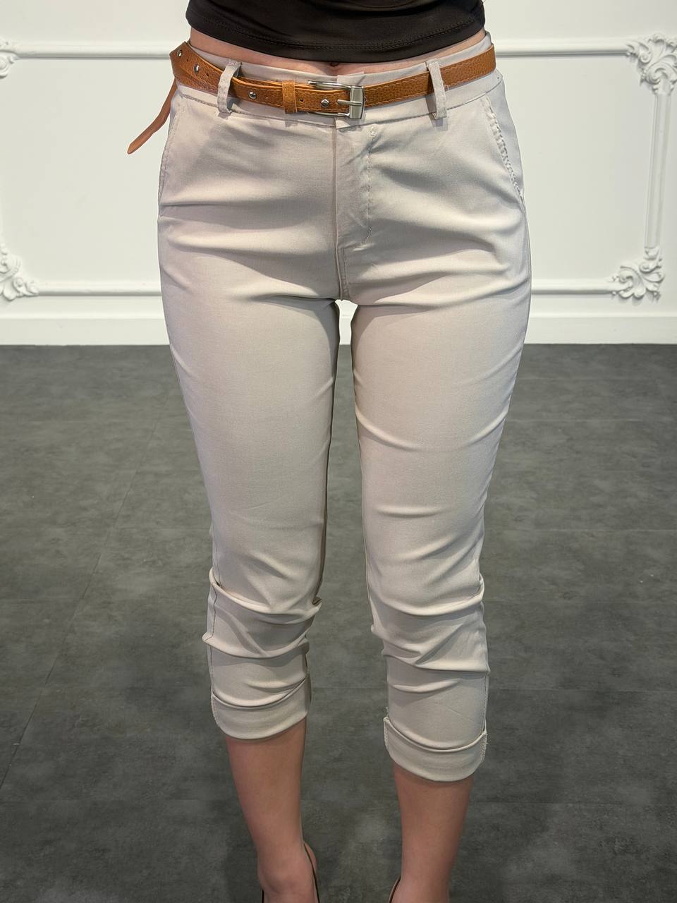 pantalone pinocchietto elegante - Dverso Fashion