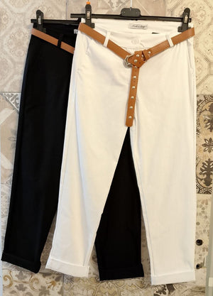pantalone pinocchietto elegante - Dverso Fashion
