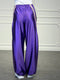 pantalone tuta in raso lucido - Dverso Fashion
