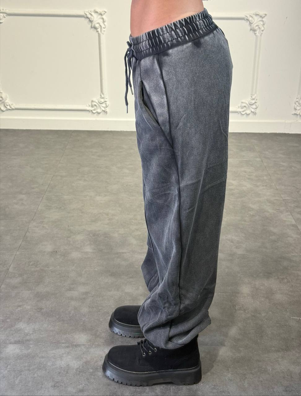 pantalone tuta washed a palazzo - Dverso Fashion