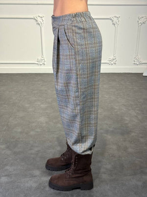 pantaloni a quadri eleganti - Dverso Fashion
