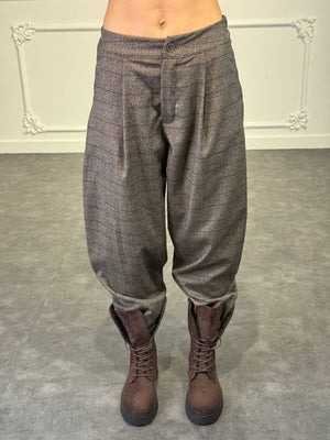 pantaloni a quadri eleganti - Dverso Fashion