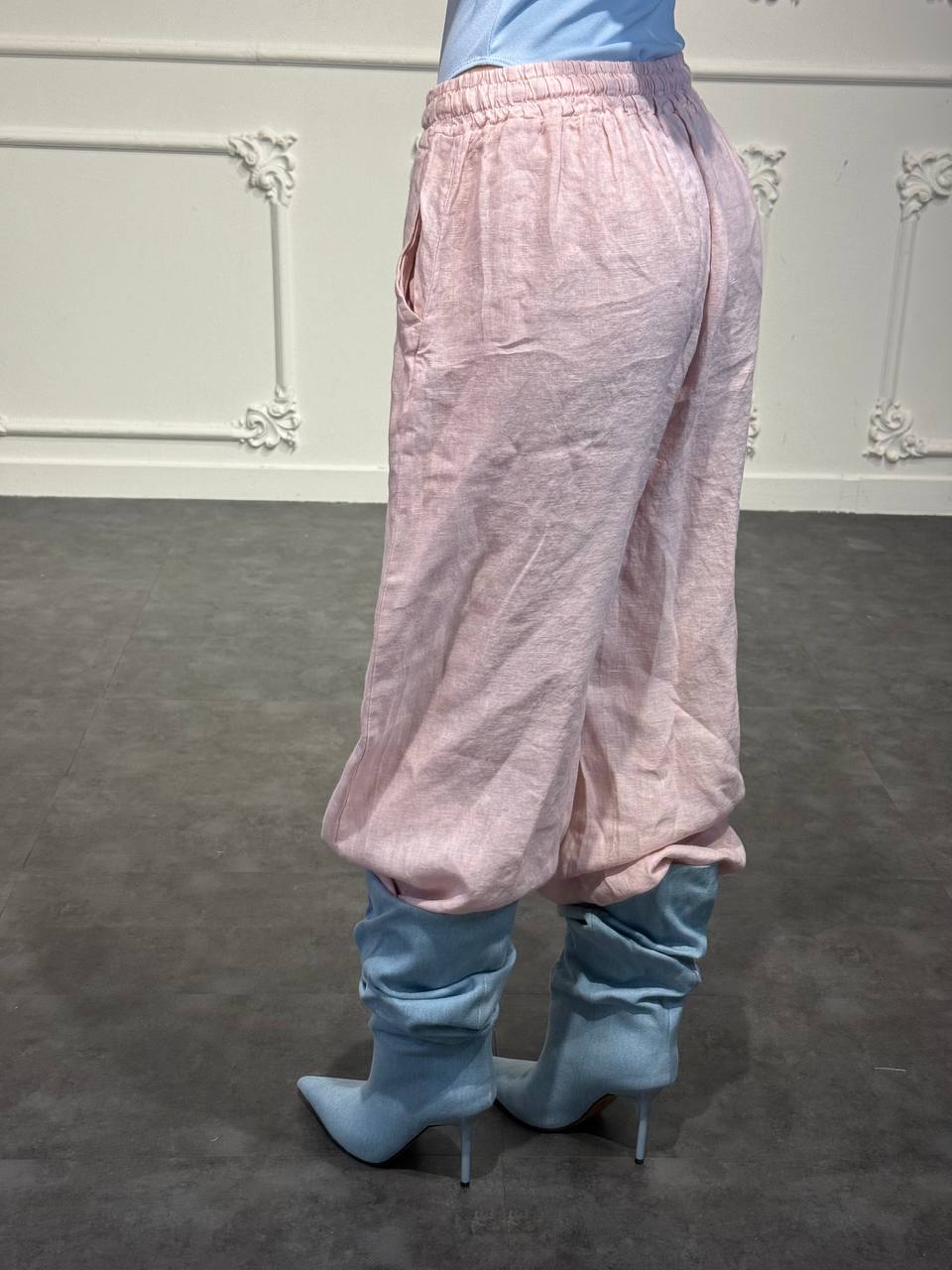 pantaloni in lino - Dverso Fashion