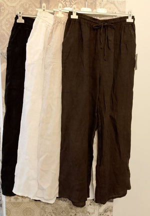 pantaloni in lino - Dverso Fashion