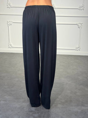 Pantaloni Palazzo Velati con Fodera Interna e Vita Elasticizzata - Dverso Fashion