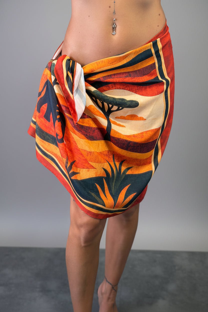 pareo wild animals - Dverso Fashion
