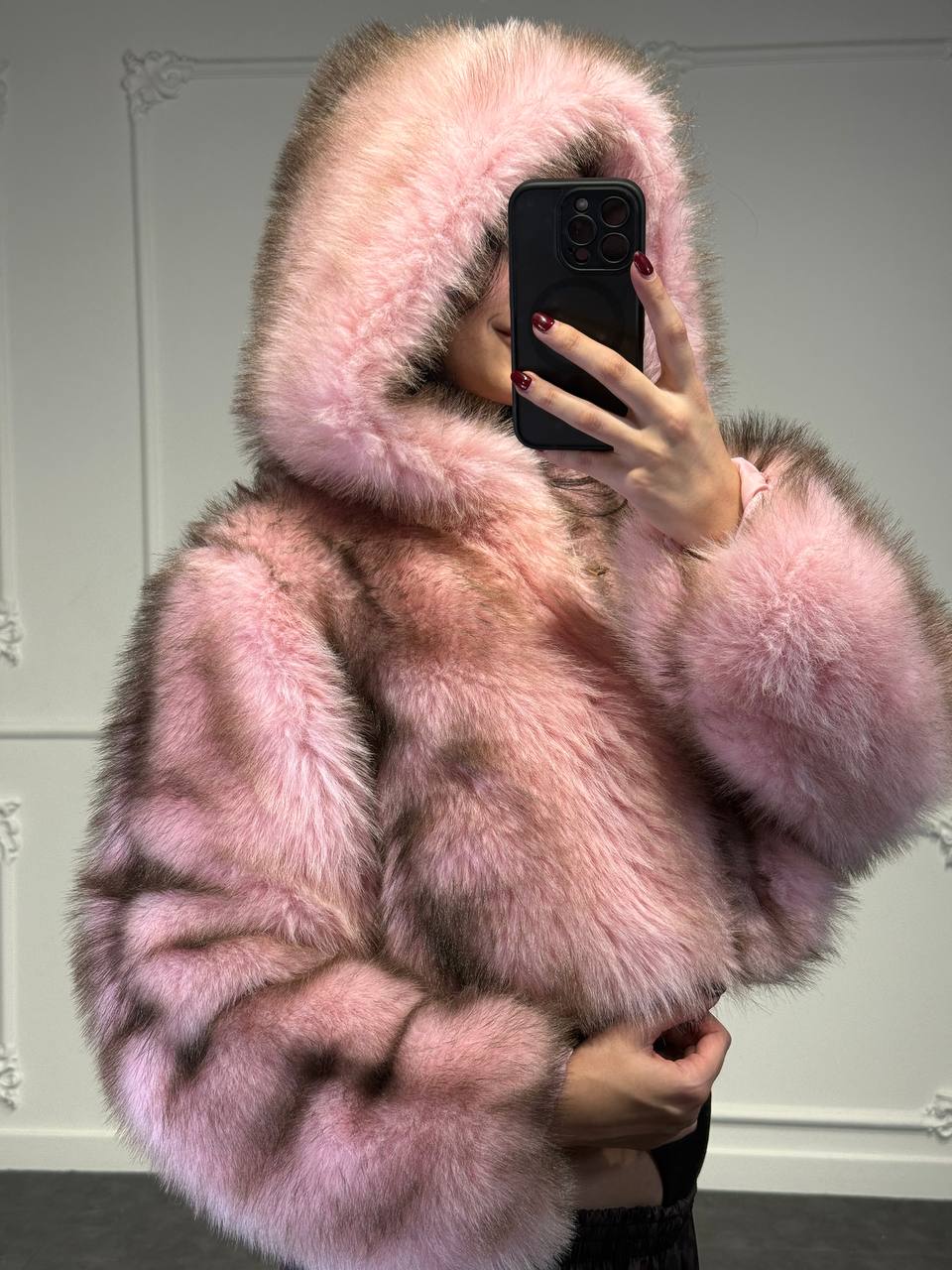 Pelliccia Baby Pink - Dverso Fashion