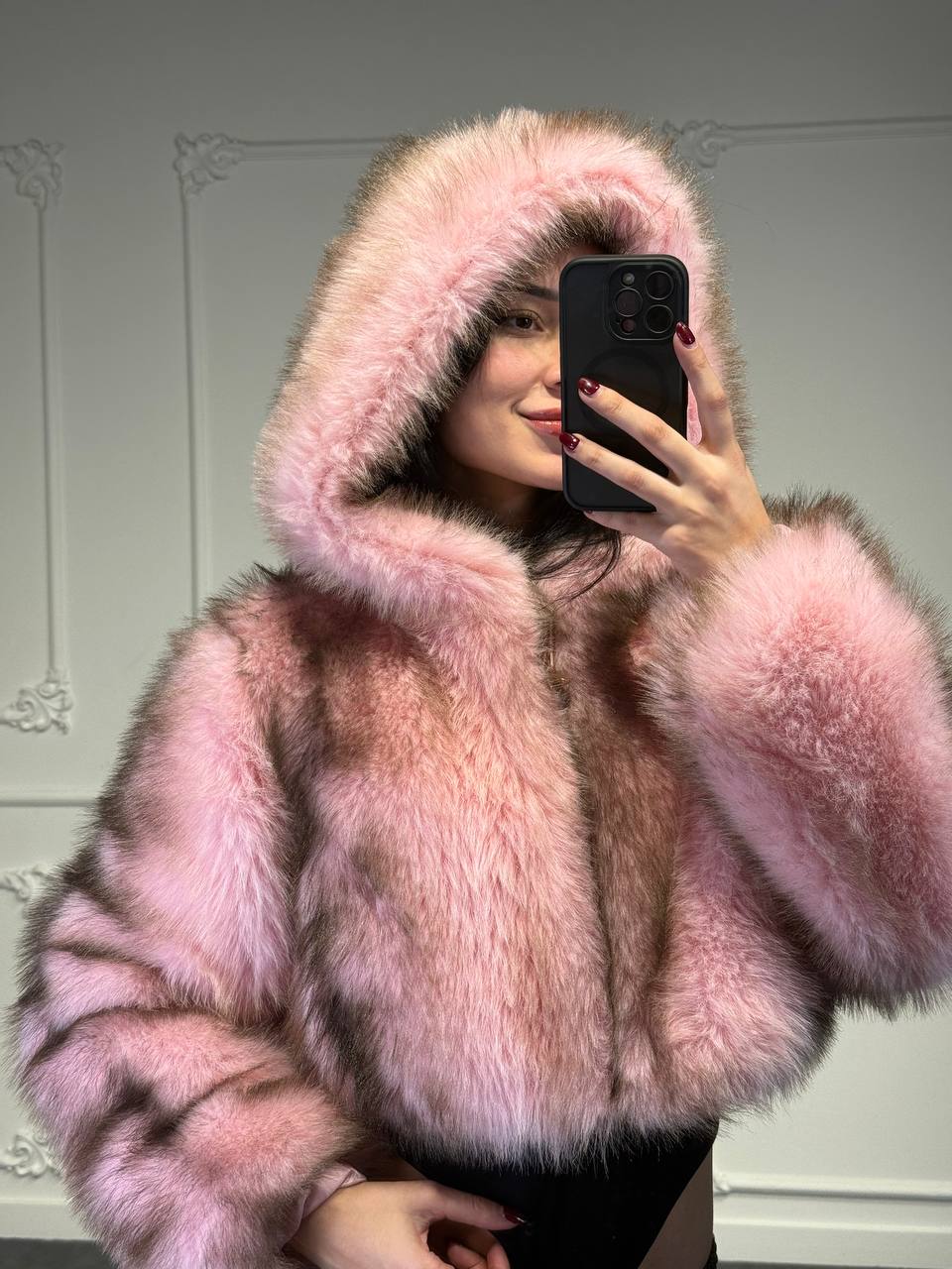 Pelliccia Baby Pink - Dverso Fashion