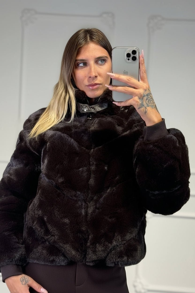 pelliccia con polsini - Dverso Fashion