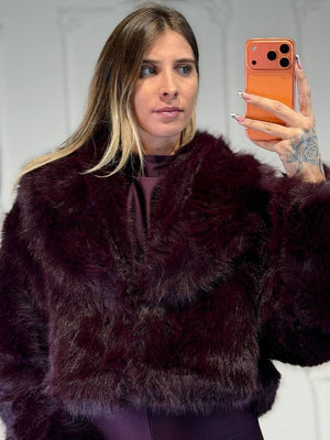 pelliccia fur crop - Dverso Fashion