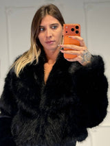 pelliccia fur crop - Dverso Fashion