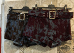 Shorts in ciniglia con cintura in vita