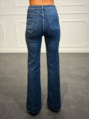 Jeans flare fit con gamba svasata