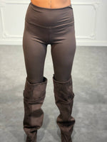 Leggings modellanti a vita alta con fascia larga e linea aderente