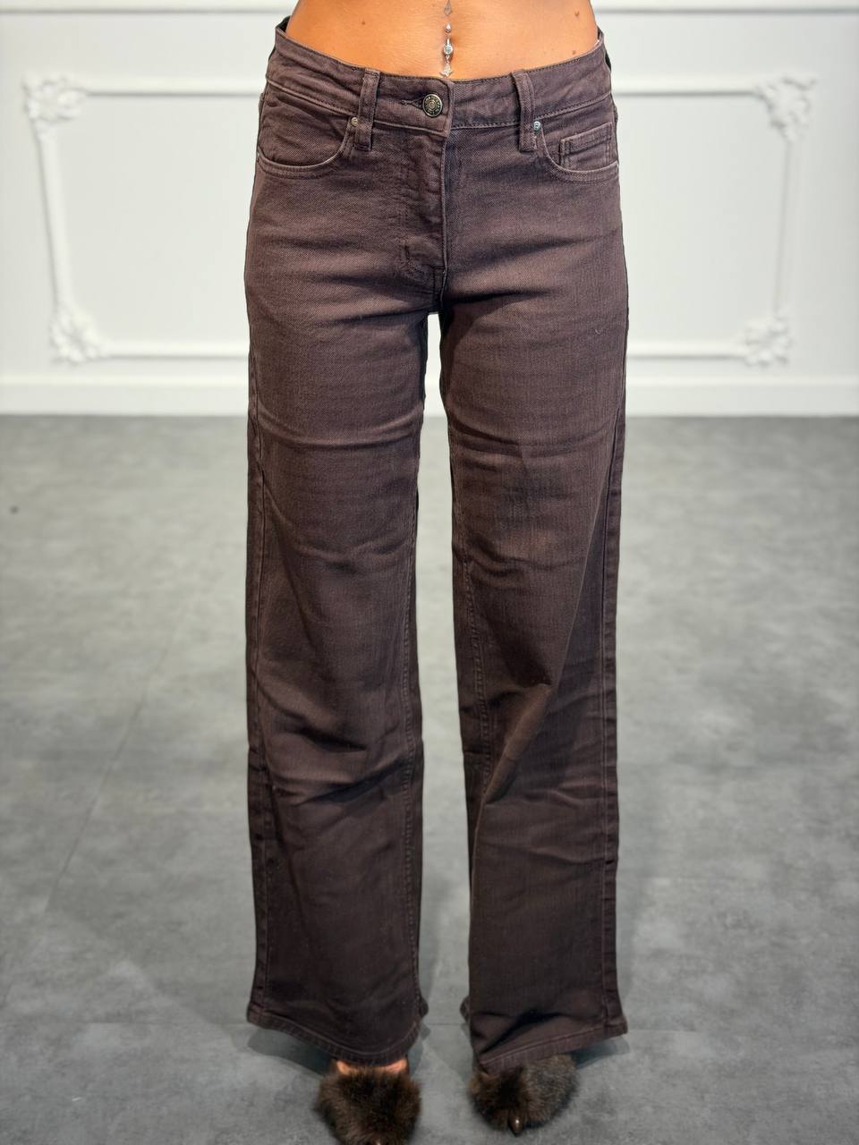Jeans straight fit con gamba dritta