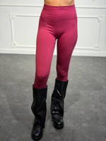 Leggings push up a vita alta con arricciatura posteriore