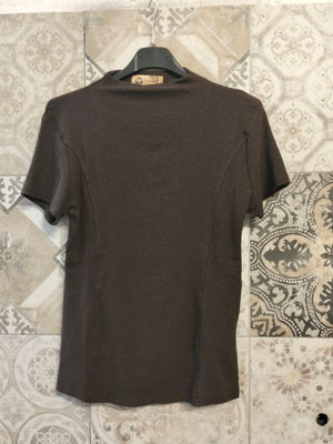 Maglia slim con collo lupetto