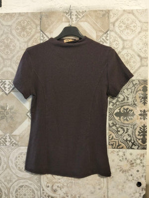 Maglia slim con collo lupetto