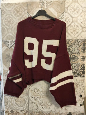 Maglione oversize in maglia