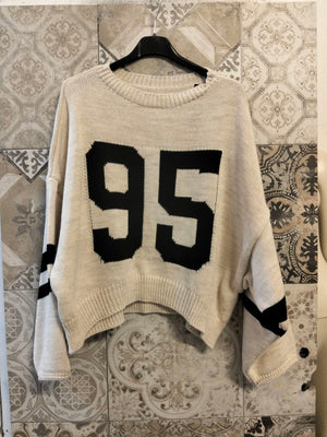 Maglione oversize in maglia