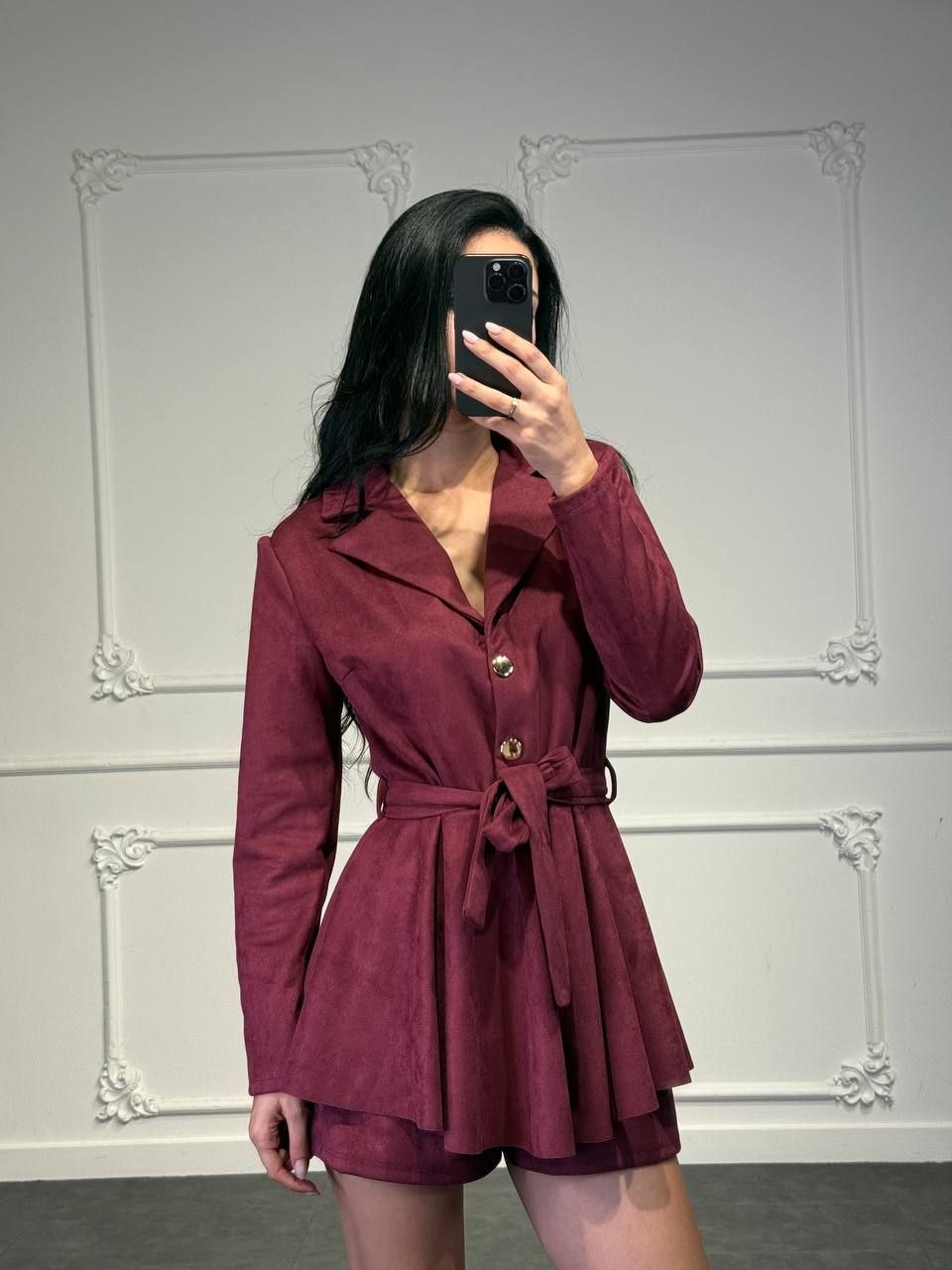 jumpsuit scamosciata