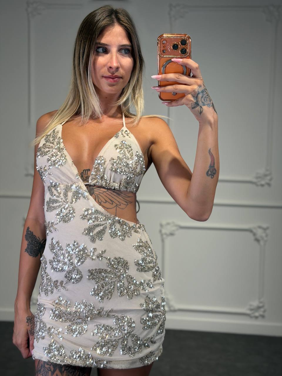 abito lussuria con paillettes