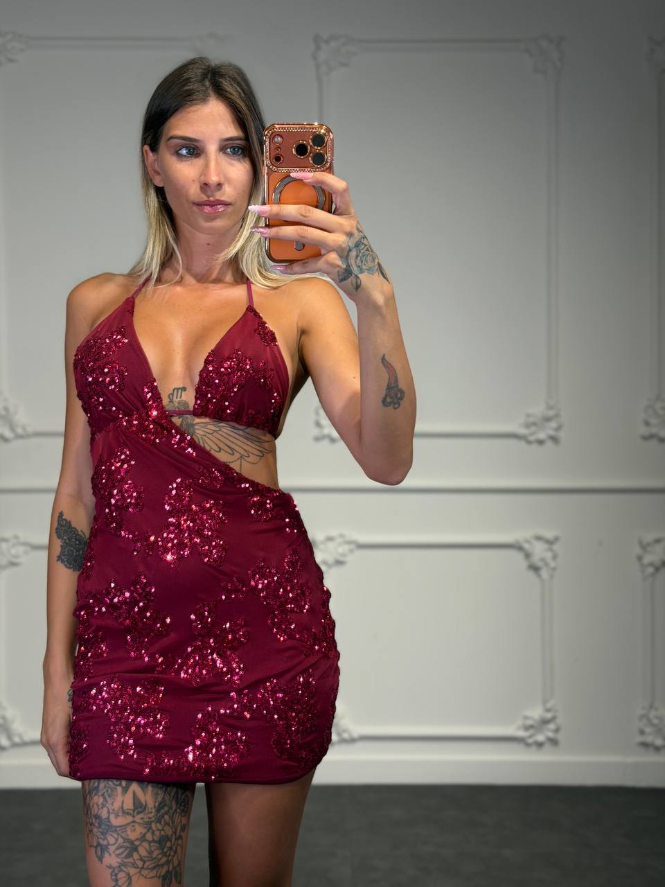 abito lussuria con paillettes