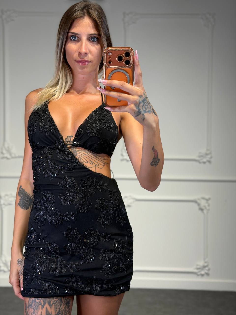 abito lussuria con paillettes