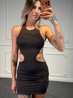 abito miriam con stringhe schiena