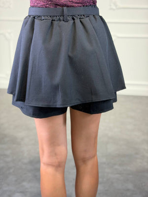gonna pantaloncino elegante con cinta