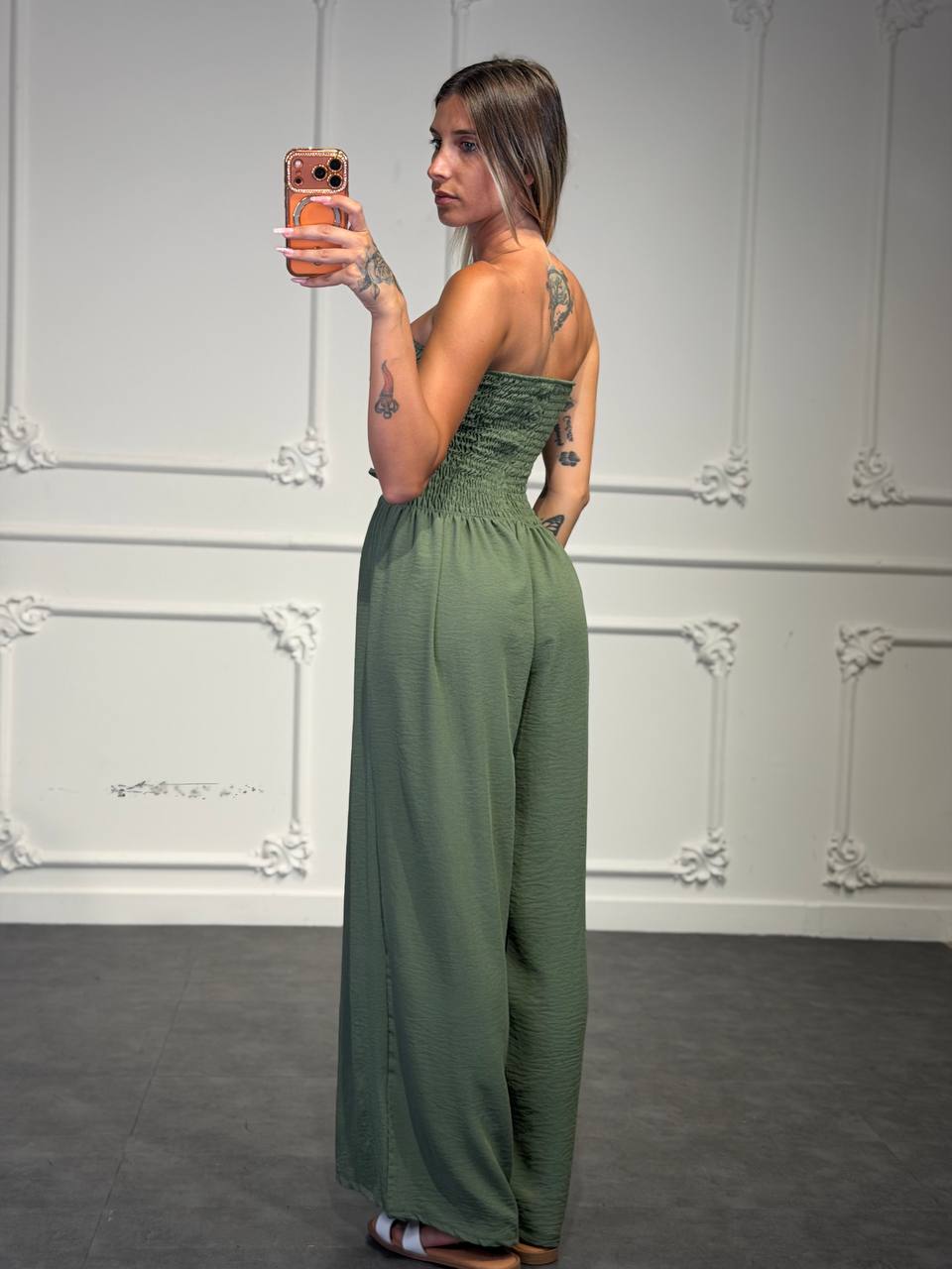 jumpsuit carmelina con top elastico