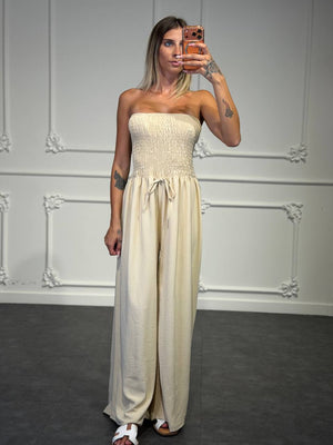 jumpsuit carmelina con top elastico