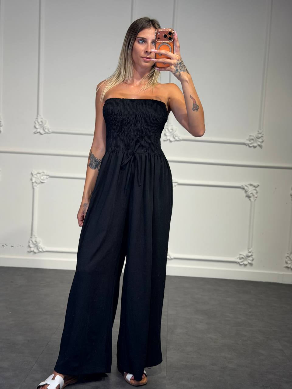jumpsuit carmelina con top elastico