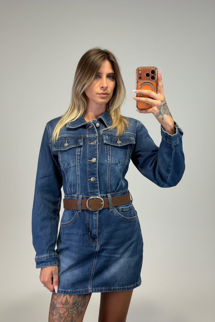 abito camicia jeans