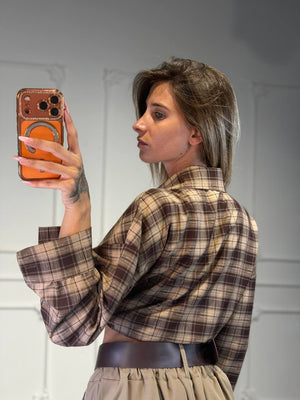 camicia a quadri semplice