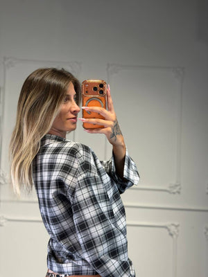 camicia a quadri semplice