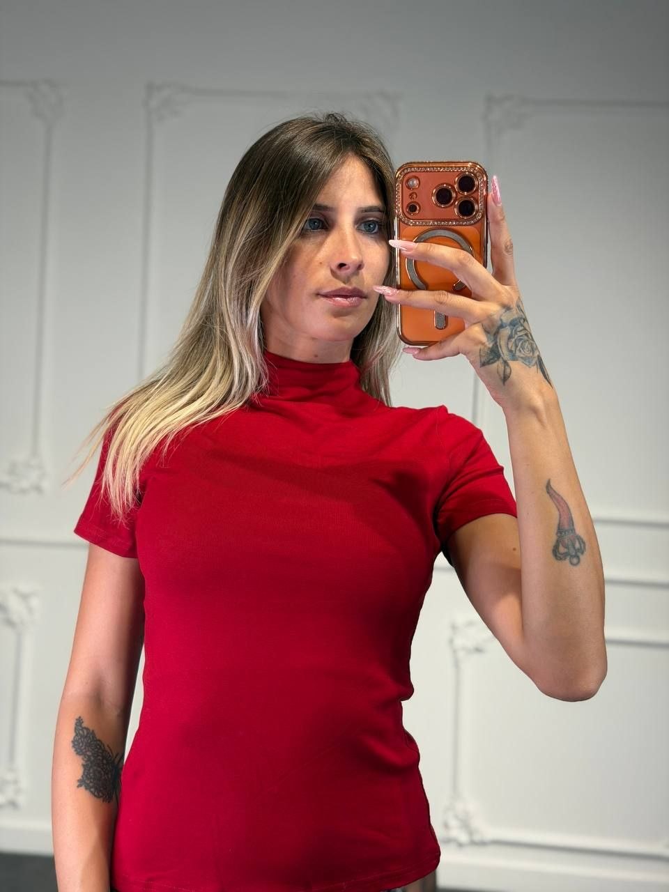 maglia lupetto maniche corte
