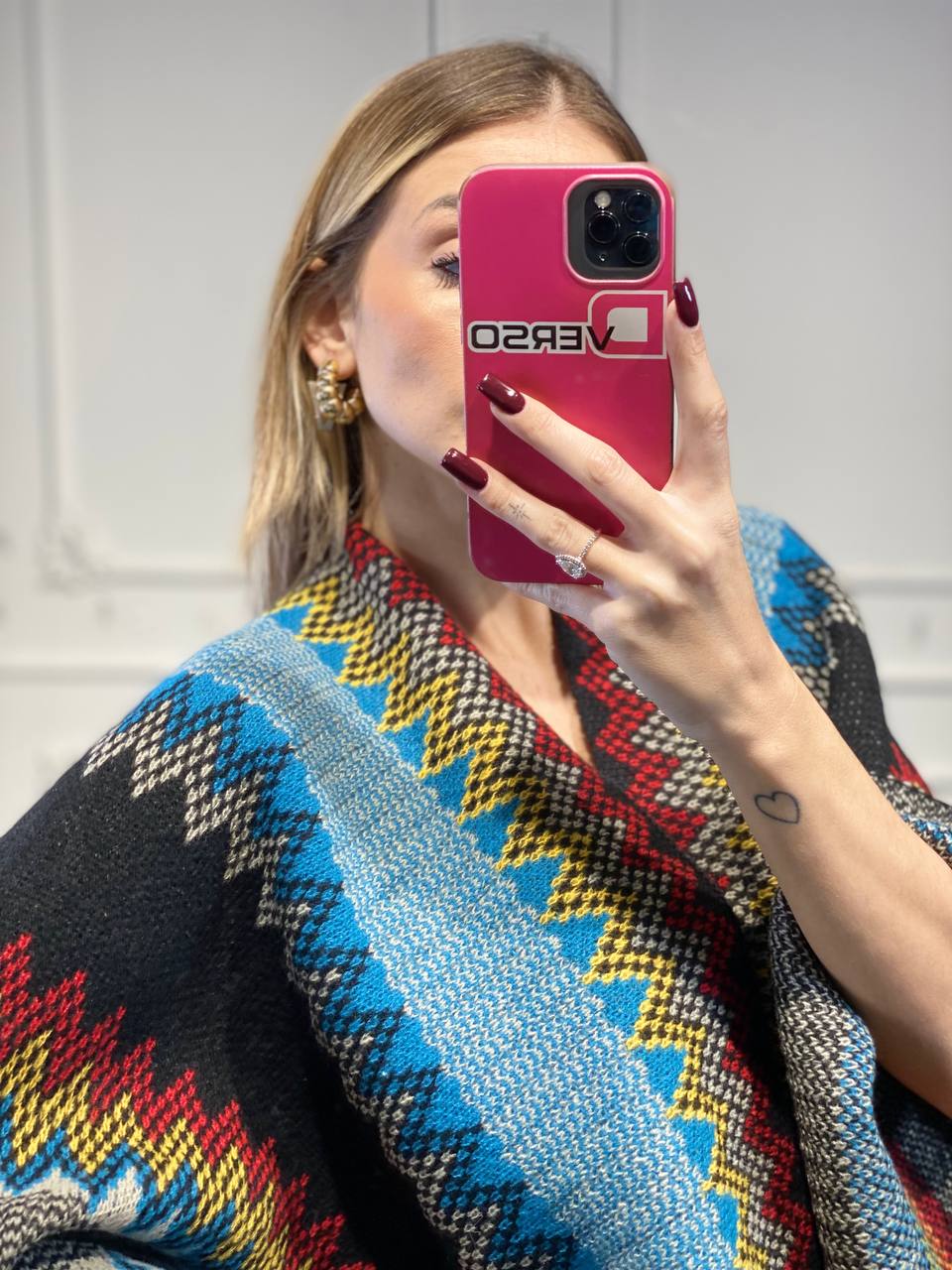 Poncho Maya - Dverso Fashion