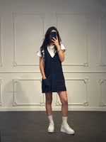 salopette con maglia di cotone - Dverso Fashion